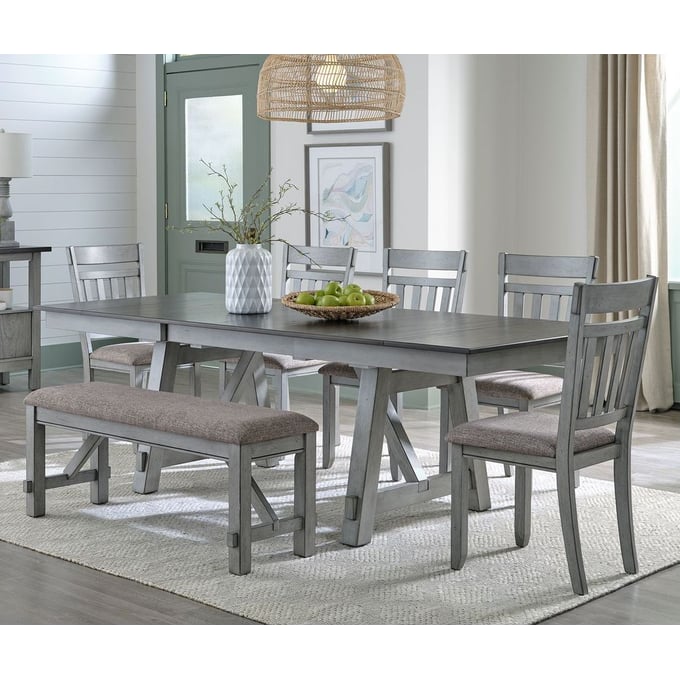 Liberty Newport Smokey Grey 6pc Dining Room Set LBRT-131-4094-DR-S2