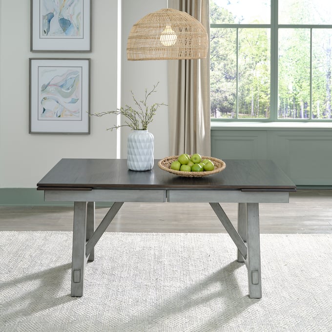 Liberty Newport Smokey Grey Trestle Table LBRT-131-4094-TBL