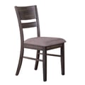 Slat Back Upholstered Side Chair (Set of 2)