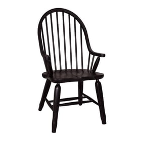 Liberty Treasures Black Bow Back Arm Chair