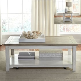 Liberty Summerville Soft White 3pc Coffee Table Set