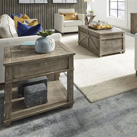 Liberty Parkland Falls Taupe 3pc Coffee Table Set