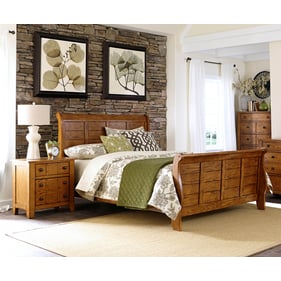 Liberty Grandpas Cabin Oak 4pc Bedroom Set With King Bed