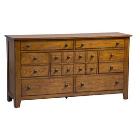 Liberty Grandpas Cabin Aged Oak 7 Drawer Dresser