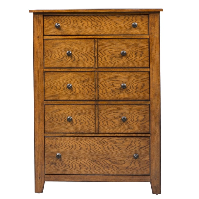 Liberty Grandpas Cabin Aged Oak 5 Drawer Chest LBRT-175-BR41