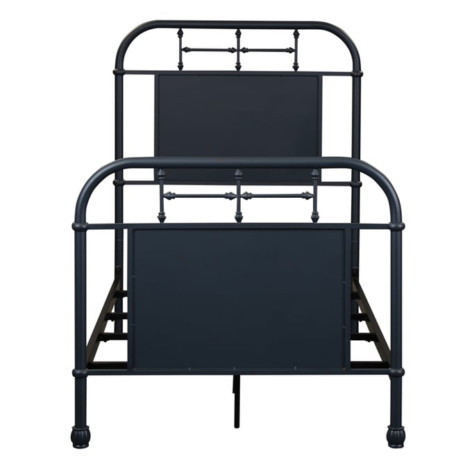 Liberty Vintage Series Navy Twin Metal Bed LBRT-179-BR11HFR-N