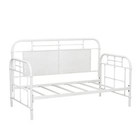 Liberty Vintage Antique White Twin Metal Day Bed