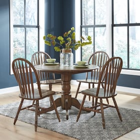 Liberty Carolina Crossing Antique Honey Drop Leaf 5pc Dining Room Set