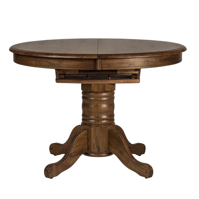 Liberty Carolina Crossing Antique Honey Oval Pedestal Table Top LBRT-186-T4257