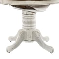 Oval Pedestal Table Base- White