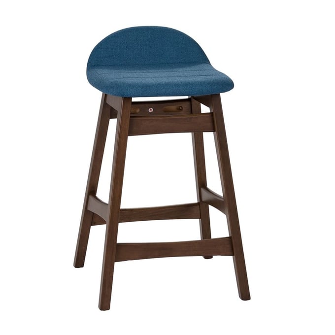 2 Liberty Space Savers Blue 24 Inch Counter Chairs LBRT-198-B650124-BU