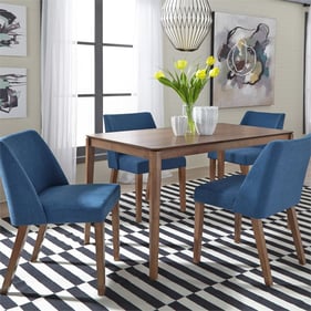 Liberty Space Savers Blue Rectangular 5pc Dining Room Set