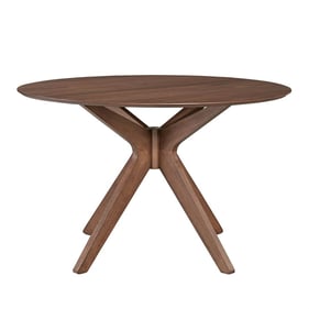 Liberty Space Savers Satin Walnut Round Pedestal Table