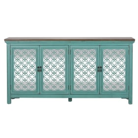 Liberty Kensington Turquoise 4 Door Accent Cabinet