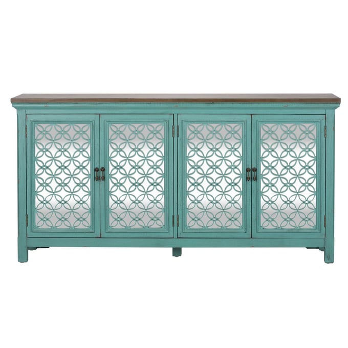 Liberty Kensington Turquoise 4 Door Accent Cabinet LBRT-2011-AC7236