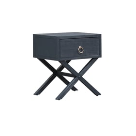 Liberty East End Wire Brushed Denim 1 Drawer Accent Table