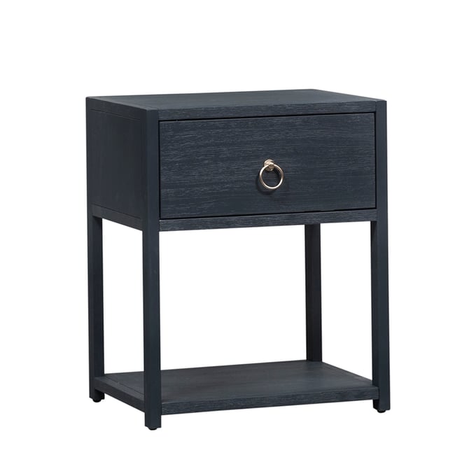 Liberty East End Wire Brushed Denim 1 Shelf Accent Table LBRT-2030-AT2126