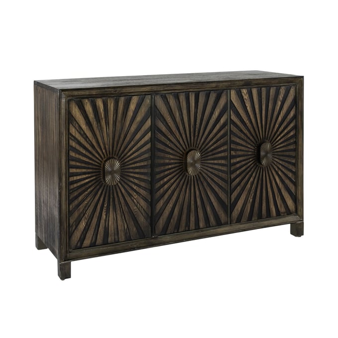 Liberty Chaucer Aged Whiskey 3 Doors Accent Cabinet LBRT-2041-AC5636