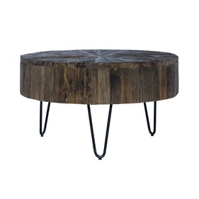 Liberty Canyon Railroad Brown Accent Cocktail Table