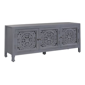 Liberty Marisol Weathered Honey Soft Wash Gray 65 Inch Accent TV Stand