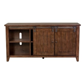 Liberty Lake House Rustic Brown Oak TV Console