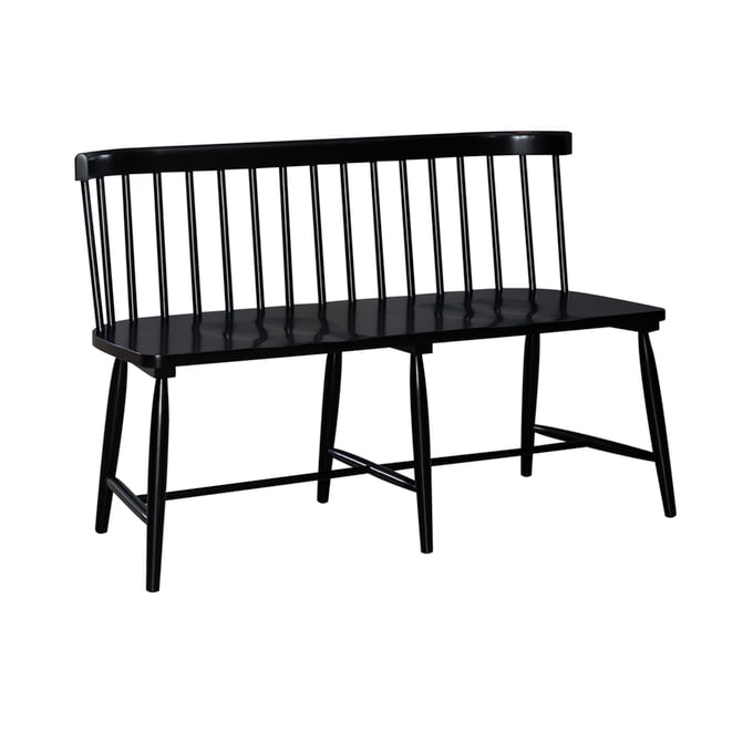 Liberty Capeside Cottage Royal Black Spindle Back Dining Bench LBRT-224-C4000B-B