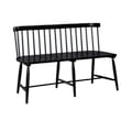 Spindle Back Dining Bench - Black (RTA)