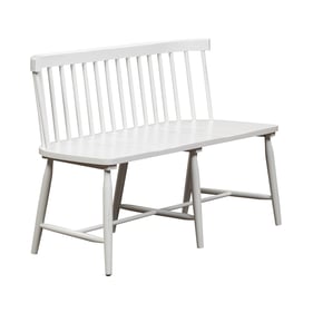 Liberty Capeside Cottage Porcelain White Spindle Back Dining Bench