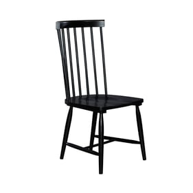 2 Liberty Capeside Cottage Royal Black Spindle Back Side Chairs