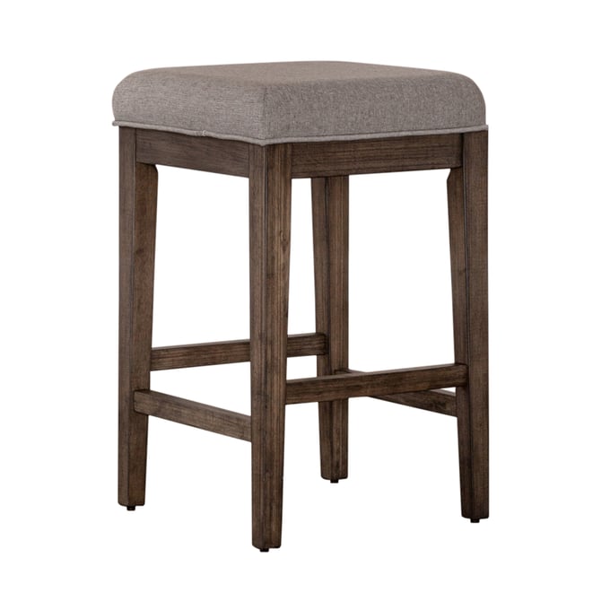 Liberty Arrowcreek Weathered Stone Upholstered Console Stool LBRT-226-OT9001