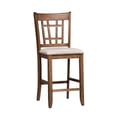 24 Inch Lattice Back Counter Chair