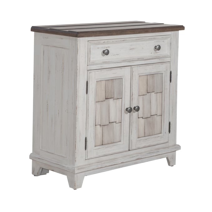 Liberty River Place Riverstone White Tobacco Accent Cabinet LBRT-237-AC1000