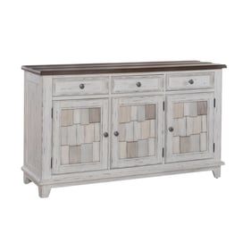 Liberty River Place Riverstone White Tobacco Accent Server