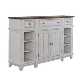 Liberty River Place Riverstone White Tobacco Breakfront Server