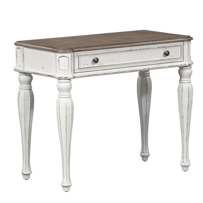 Liberty Magnolia Manor Antique White Weathered Bark Accent Desk LBRT-244-AT3630