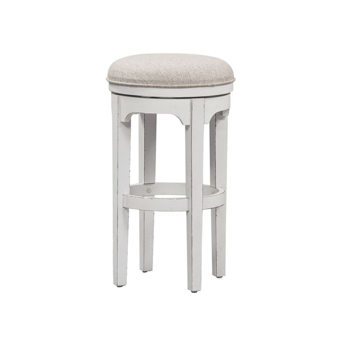 Liberty Magnolia Manor Antique White Swivel Bar Stool LBRT-244-B900131