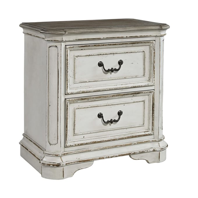 Liberty Magnolia Manor Antique White 2 Drawer Night Stand LBRT-244-BR61