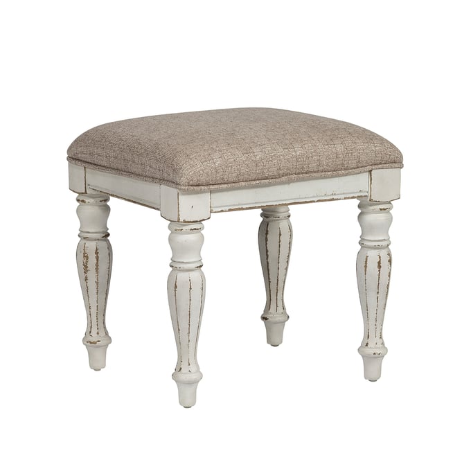 Liberty Magnolia Manor Antique White Vanity Stool LBRT-244-BR99