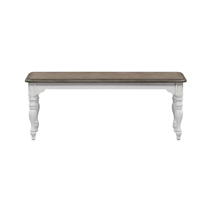 Liberty Magnolia Manor Antique White Dining Bench LBRT-244-C9000B