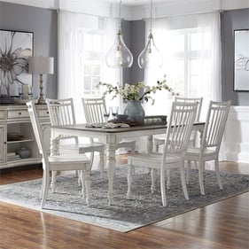 Liberty Magnolia Manor White Traditional 7pc Dining Room Set