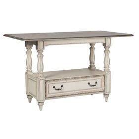 Liberty Magnolia Manor Antique White Wood Gathering Table