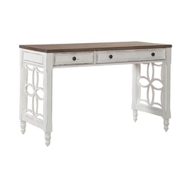 Liberty Magnolia Manor Antique White Weathered Bark L Writing Desk