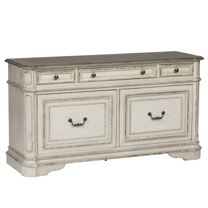 Liberty Magnolia Manor Antique White Credenza LBRT-244-HO121