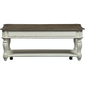 Liberty Magnolia Manor White Bark Lift Top Cocktail Table