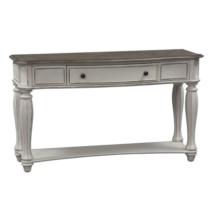 Liberty Magnolia Manor Antique White Sofa Table LBRT-244-OT1030