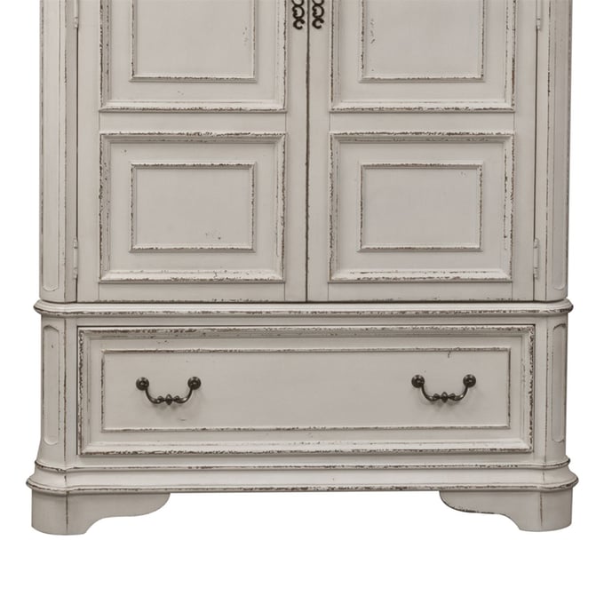 Liberty Magnolia Manor Antique White Armoire Base LBRT-244-BR46B