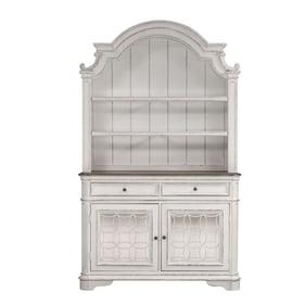 Liberty Magnolia Manor White Hutch and Buffet