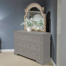 Liberty Magnolia Manor Weathered Bisque Mirror