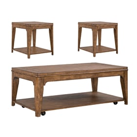 Liberty Ashford Sienna Rectangular 3pc Coffee Table Set