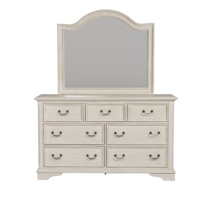 Liberty Bayside White Dresser and Mirror LBRT-249-BR-DM